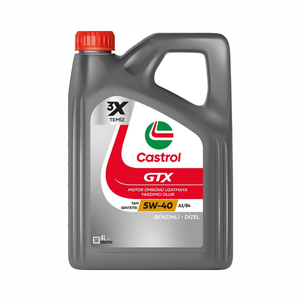 Castrol GTX 5W-40 A3/B4 Motor Yağı
