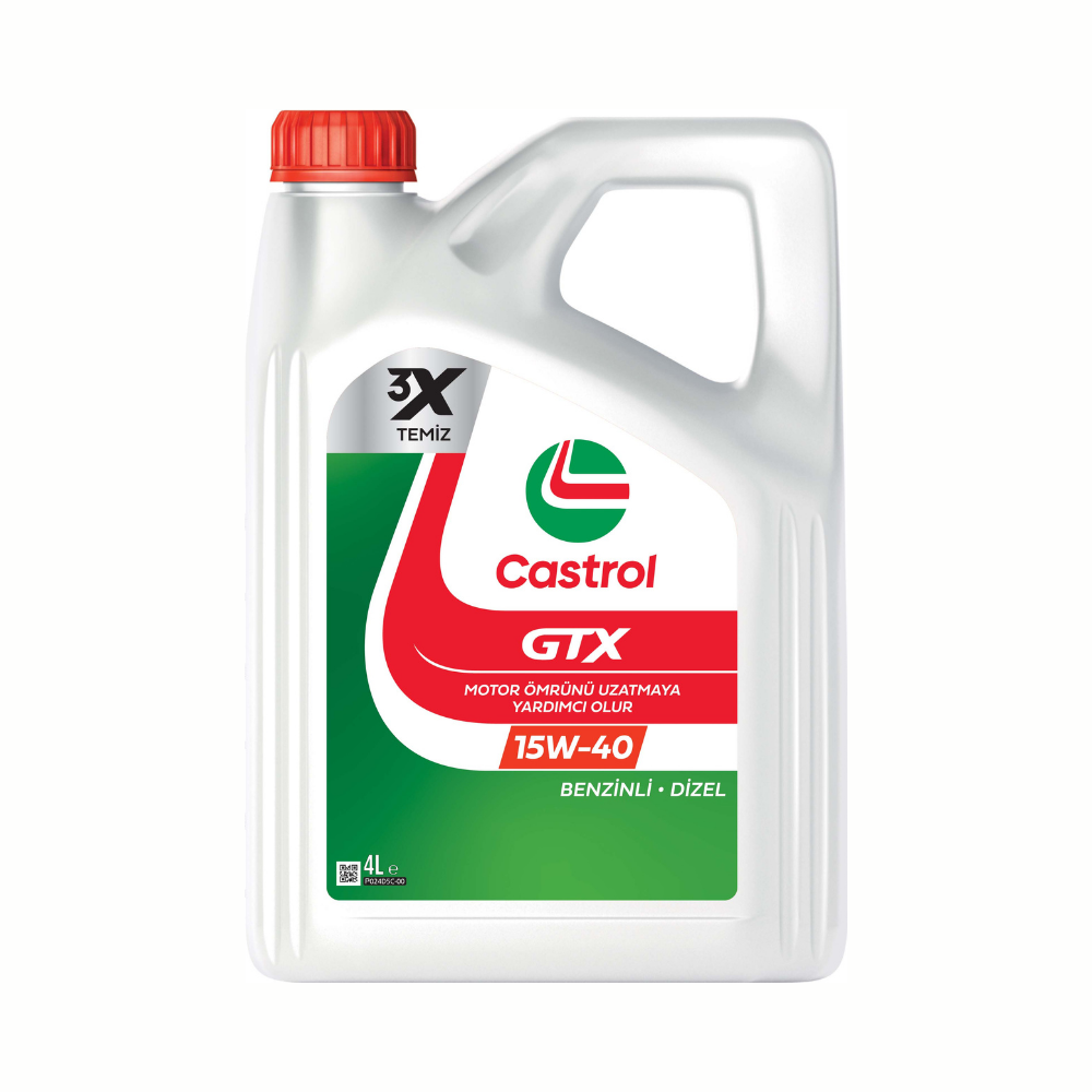 Castrol GTX 15W-40 Motor Yağı 4LT