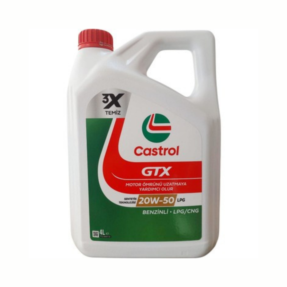 Castrol GTX LPG 20W-50 Motor Yağı 4LT