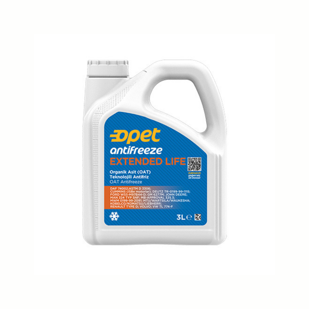 Opet Extended Life Antifreeze Kırmızı Antifriz 3L (-74°C)